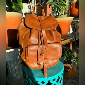 Madewell Transport Rucksack Backpack Leather Luggage Color
